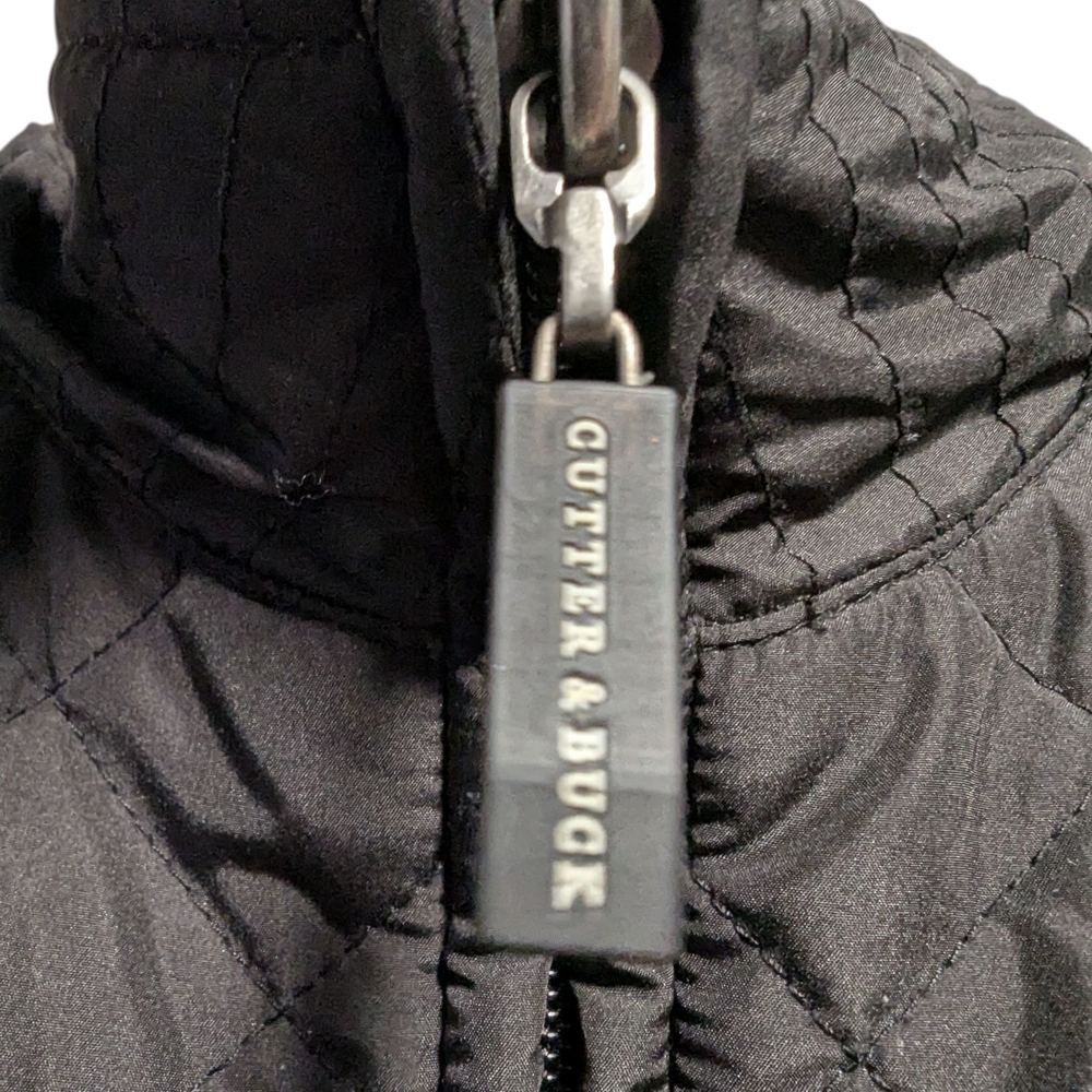 Women's Cutter & Buck Black Washington State Cougars Charter Full-Zip Size Mediu - Picture 3 of 12